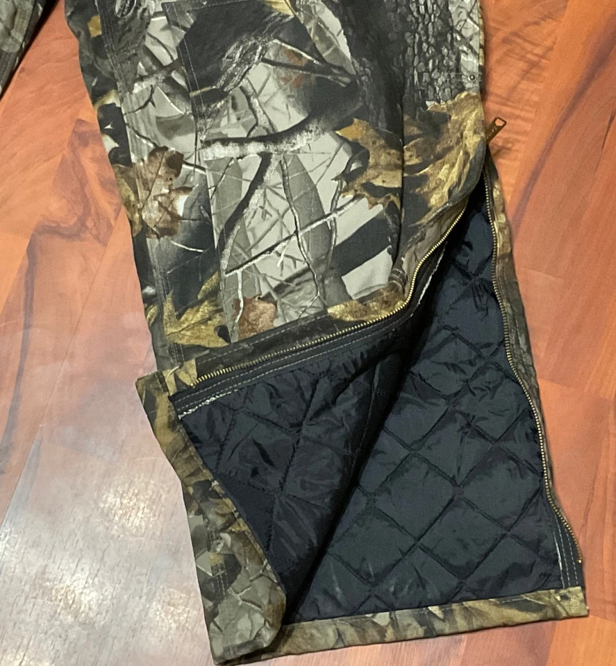 Vintage Carhartt Bib Men 36x32 Realtree Camo Insulated Double Knee Overalls R43 - Image 3 of 4