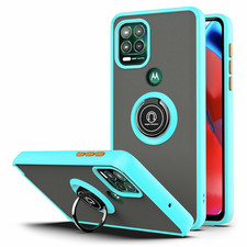 For Motorola Moto G Stylus 5G 2021 Ring Case Magnetic Stand Tempered Glass