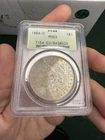 1884 O PCGS Old Green Holder OGH MS 63 Morgan Silver Dollar Toned Toned Crescent