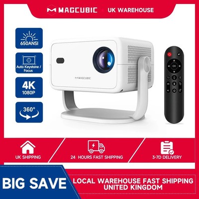Magcubic 4K L018 Beamer 650ANSI Native 1080P Autofokus 360° drehbar Android