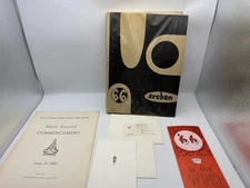 1966 Stagg High ARCHON Yearbook + Graduation Program Ticket Invite, Stockton, CA