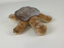 Vintage 1950s Steiff Mohair Turtle 8" Plush Germany Stuffed Tortoise Toy Rare