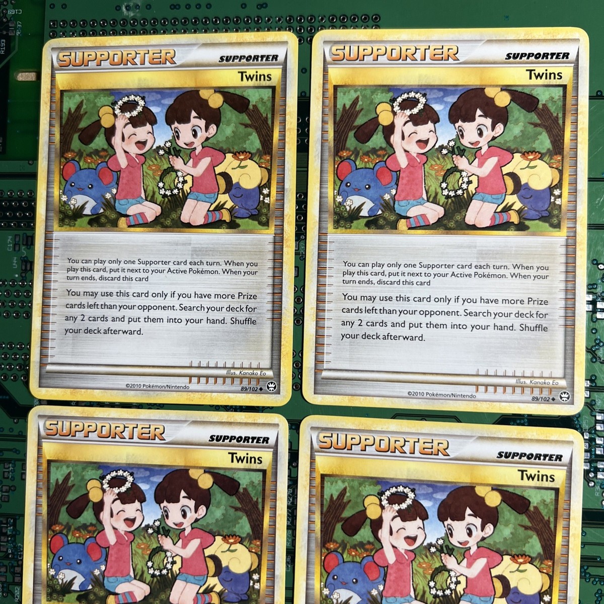 やんやん。プラチナムS×2プラチナムT×1カートリッジ×2 Twins 89/102 Triumphant Pokemon Card Trainer Non-Holo Supporter 4