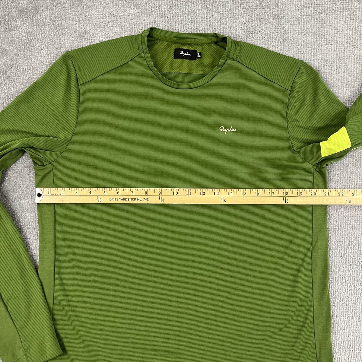 Rapha Technical T-Shirt Mens XL Extra Large Green Active