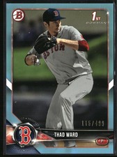 2018 Bowman Draft #BD-90 Thad Ward Sky Blue #/499