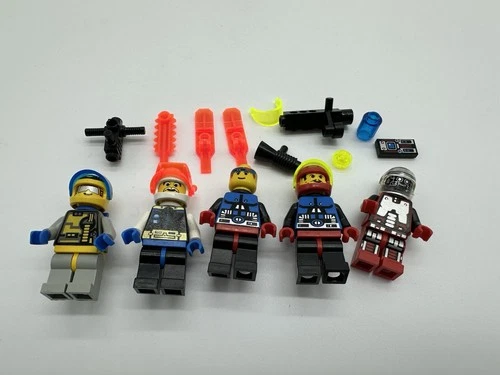 LEGO 6705 Space Explorers Minifigures 1994 Near Complete w/ Accessories (6)