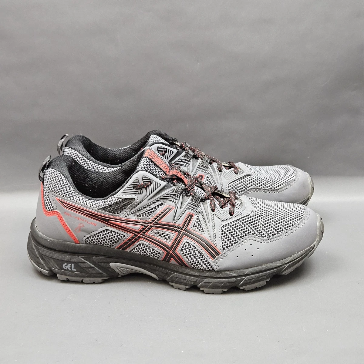NEW ASICS Men\'s Gel Venture 8 MT Athletic Trail Shoes Gray Red Size 9 0067002571012-046_046_ASIC-M-  main image 3