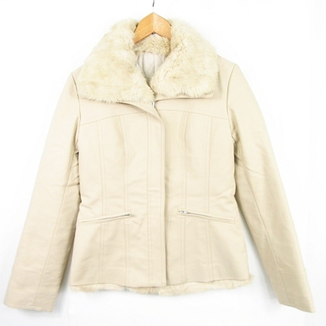 MK Michelle Clan MICHEL KLEIN jacket with coat liner stretch cotton rabbit Used
