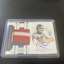Phil Simms Panini National Treasures 2025 Colossal Patch Auto 02/25