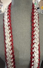 Graduation Lei Red And White