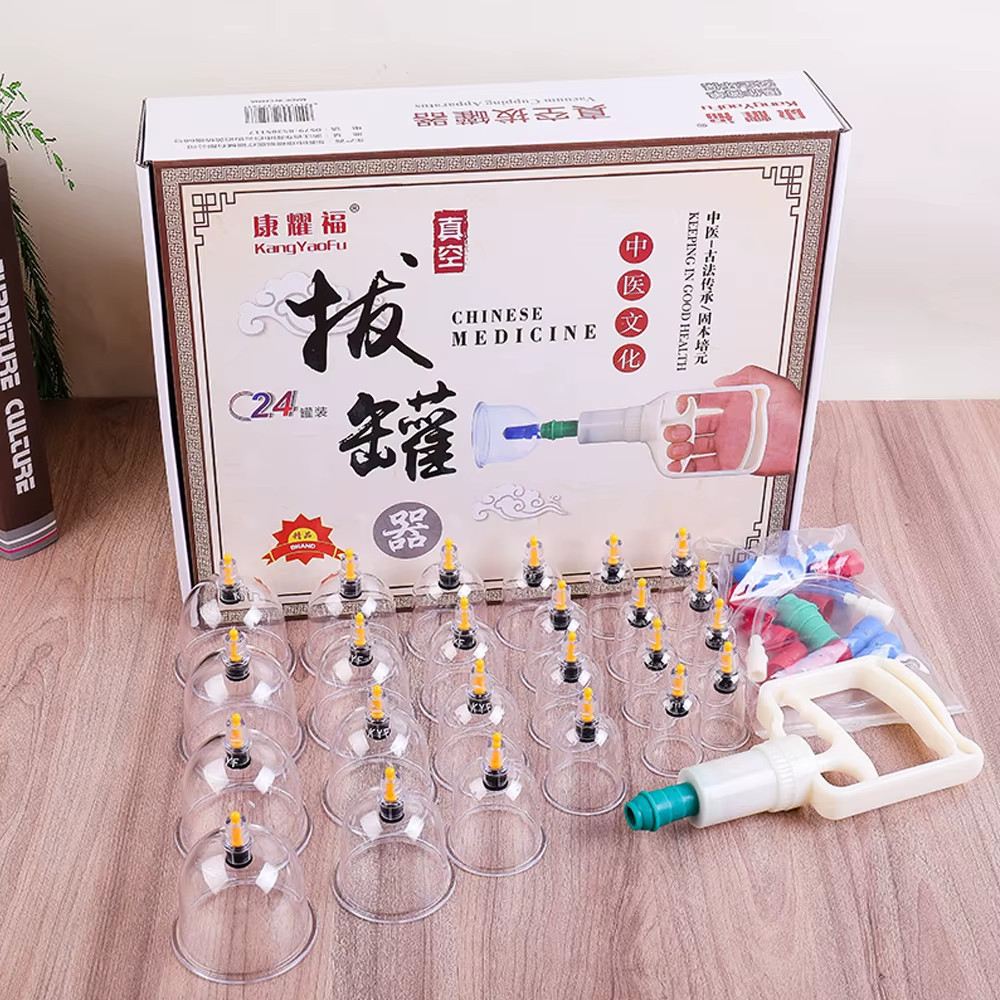Schröpfen Therapie Sets,Hijama Schröpfen Vakuum Saug 24 Tassen Sets Für Cellulit