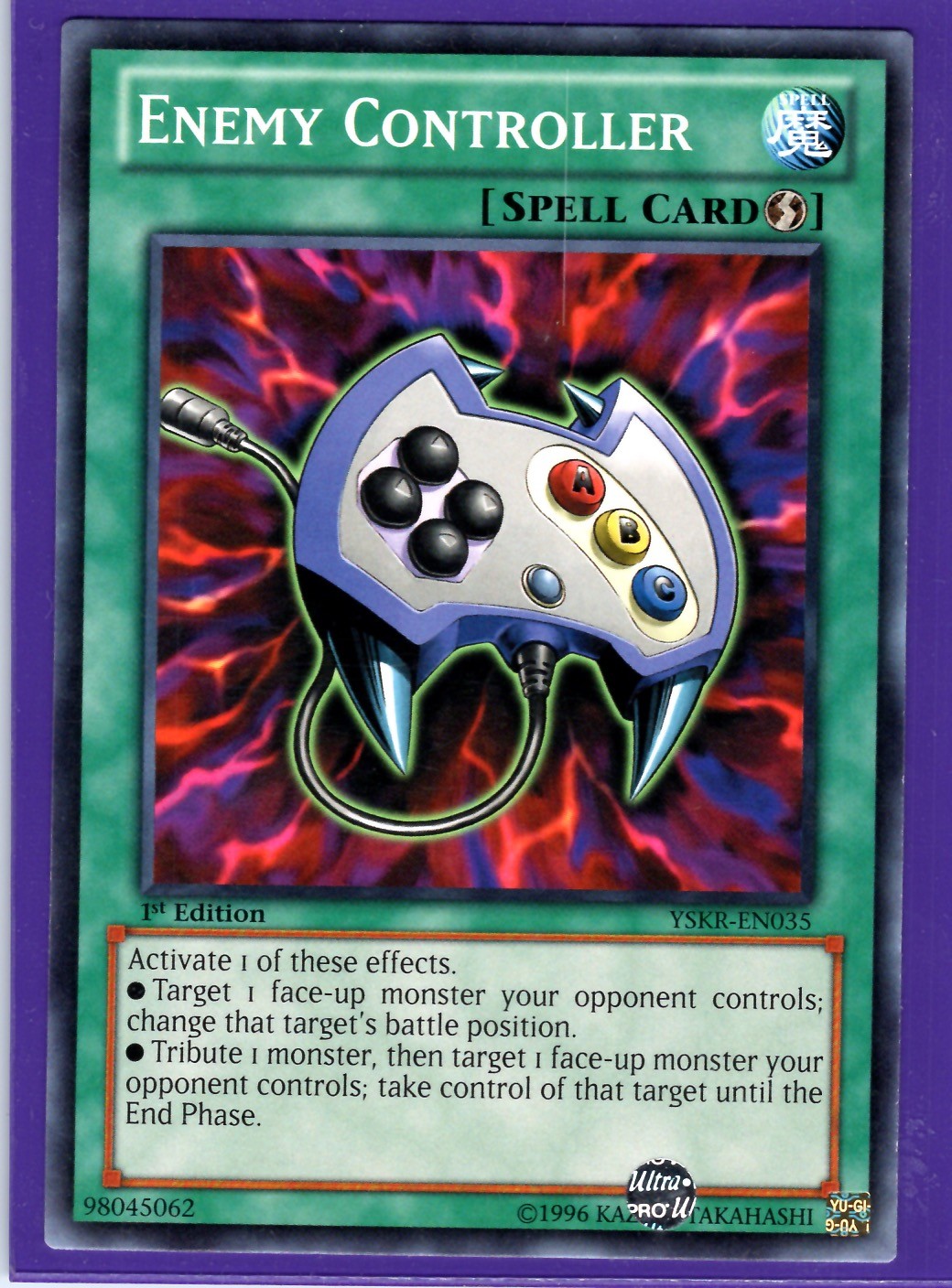 Enemy Controller Common Starter Deck: Kaiba Reloaded 1st Edition YSKR-EN035 LP