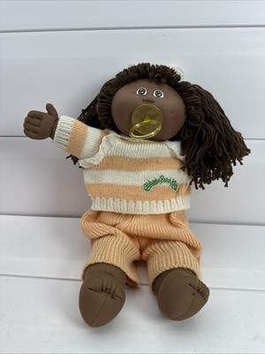 Vintage 1985 Cabbage Patch Kid African American Girl Doll W/ Pacifier