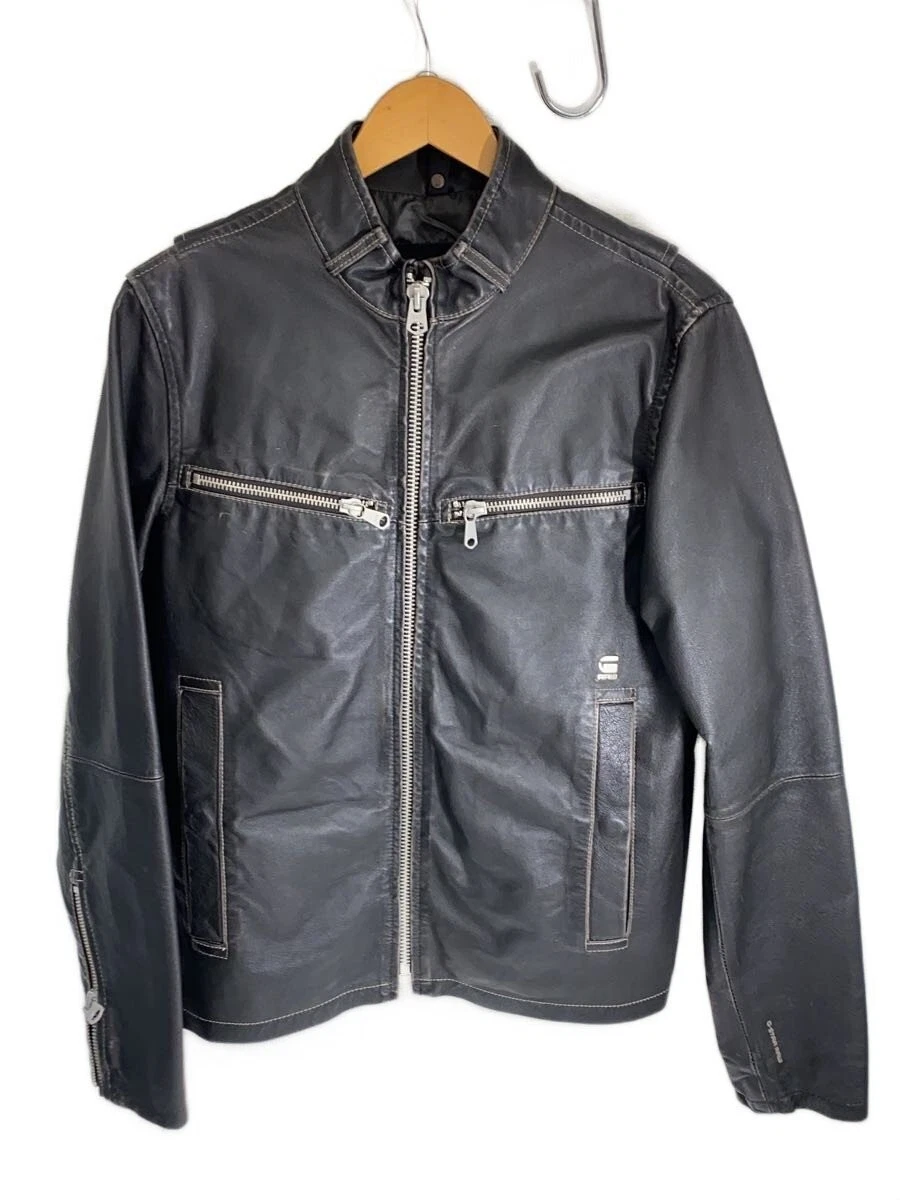 G STAR ROW ライダースジャケット　レザー　y2k G-STAR RAW 革ジャン ライダース Biker Leather Jacket/シングルレザー