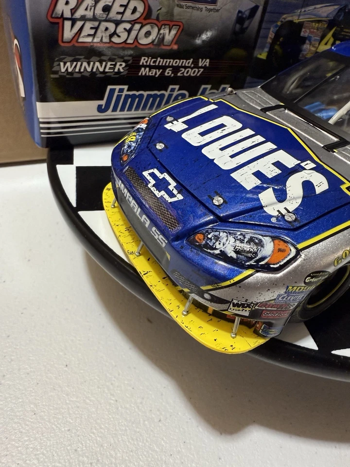 RARO* Jimmie Johnson #48 Lowe’s Richmond Carrera Ganar CUNA 2007 1/24 Diecast Foto 3 de 4