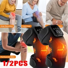 Electric Knee Massager Shoulder Brace with 3 Vibration Modes, 3 Heating Levels