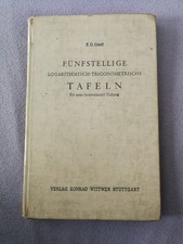 Fünfstellige Logaritmisch Trigonometrische T...