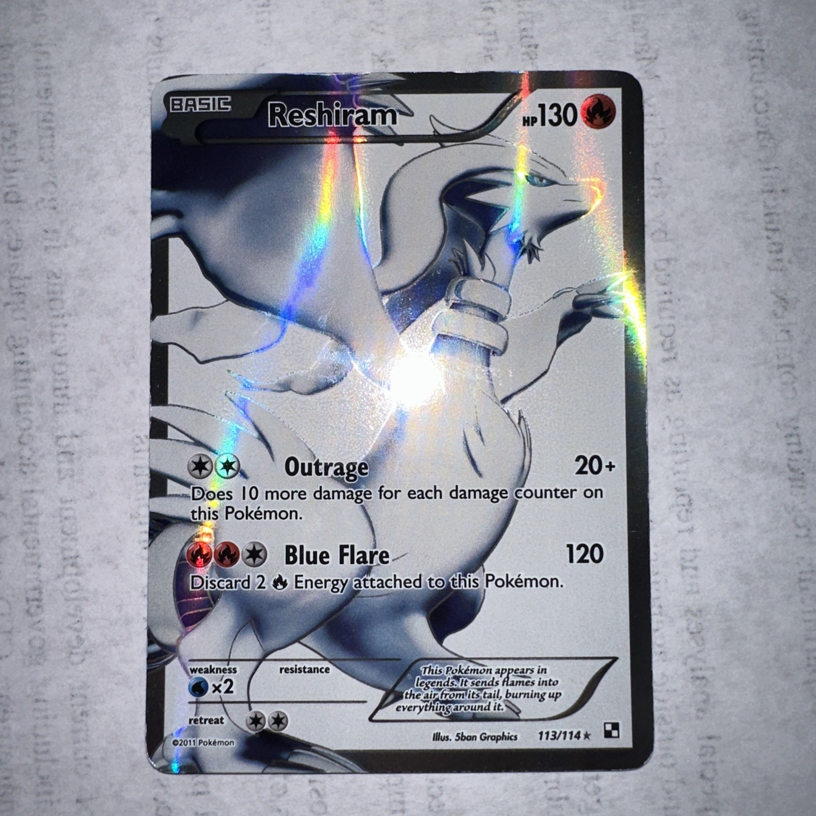 ポケモンカード Reshiram 113/114 Reshiram 113/114 Celebrations: Classic Collection Holo for