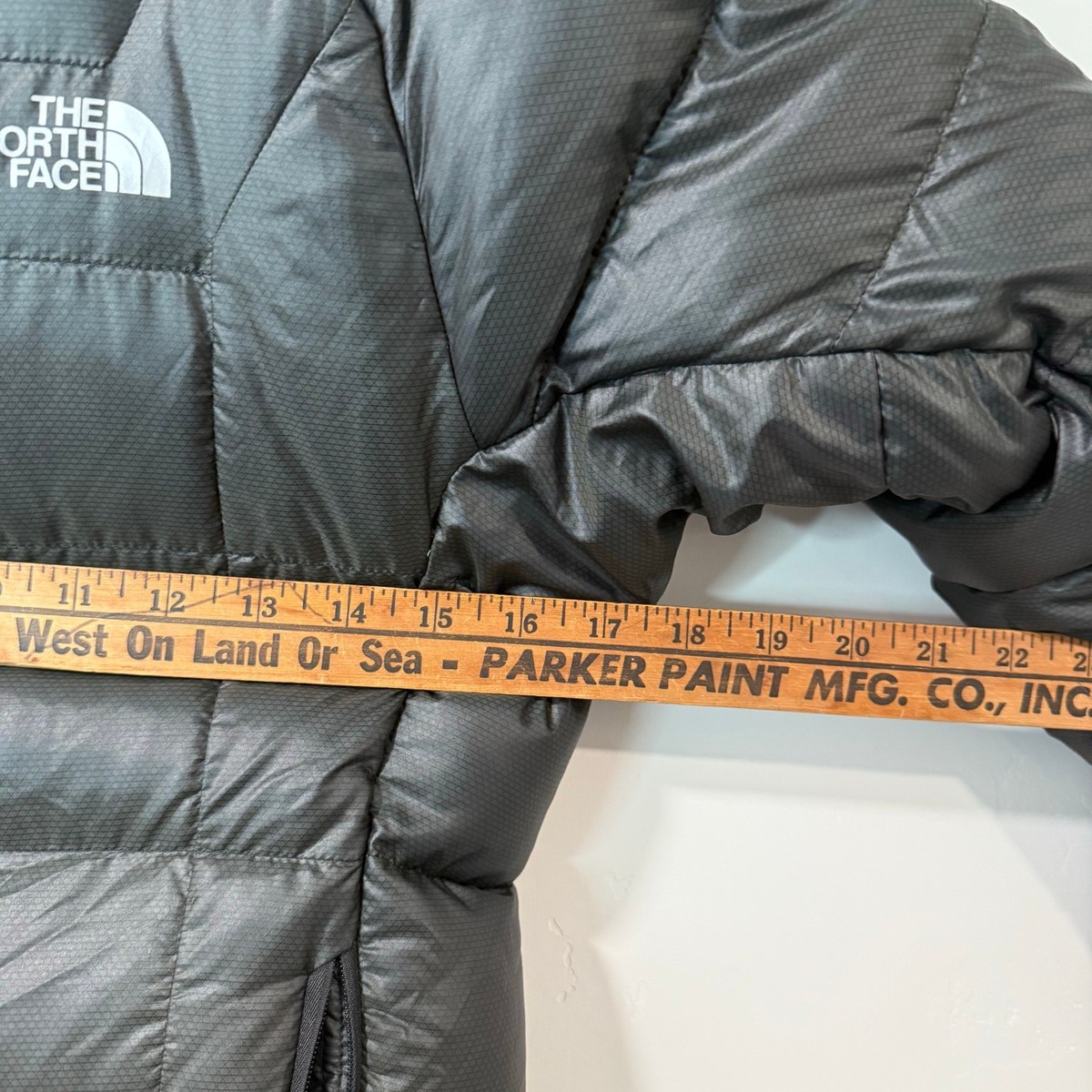The North Face Immaculator Down Parka Jacket Coat Charcoal Gray XS 800 Fill View 4