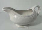 FIESTA Fiestaware WHITE Gravy Boat -  Homer Laughlin Gravy Server