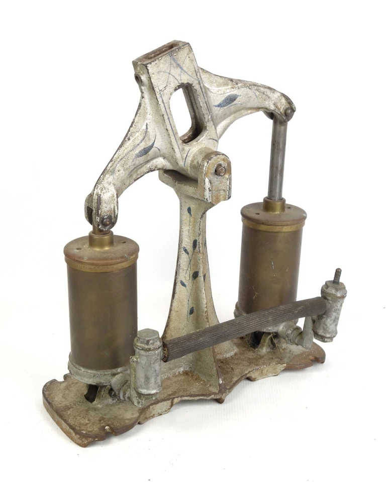 Antigua bomba de buceo de aguas poco profundas de 2 cilindros The Bishop & Babcock Co. Cleveland OH Foto 4 de 4