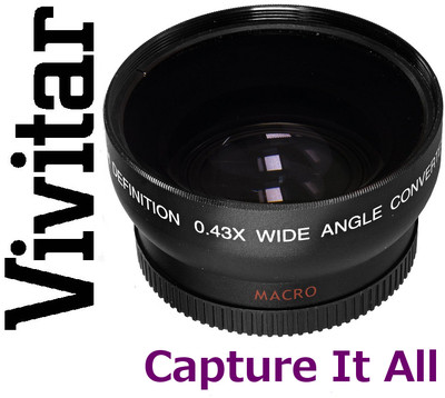 Pour Olympus E-620 E-520 E-420 Grand Angle 0,43 X Hi Def lentille avec objectif macro Compatible (58 mm