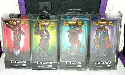 FigPin Contest of Champions Dr. Strange, Deadpool, Iron Man, Star-Lord new 