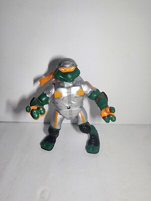 2003 Silver Michelangelo 4.75'' Figure Teenage Mutant Ninja Turtles