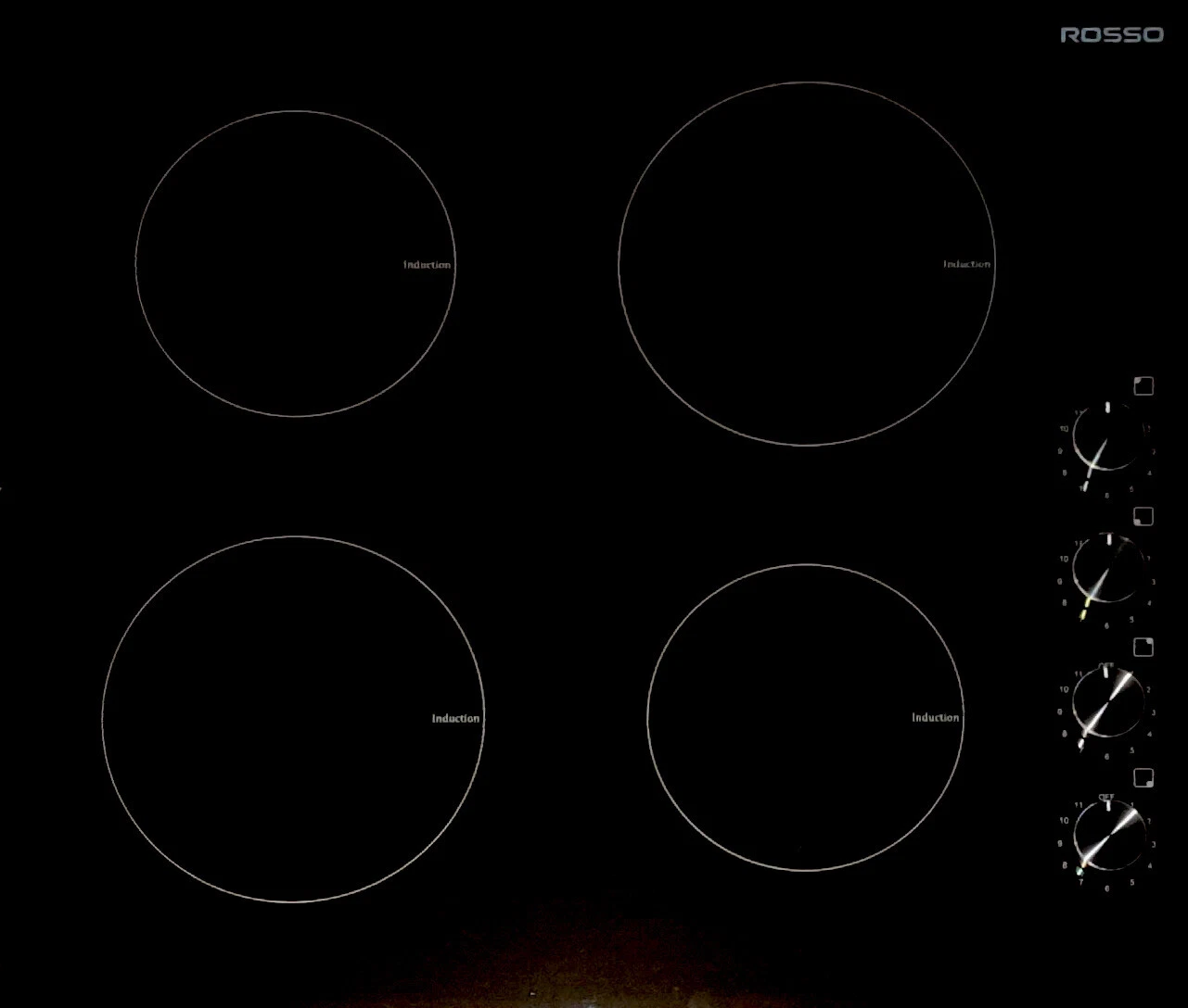 Rosso 60 60cm Induction Hob Cooktop With Manual Control Knobs/dials Stove
Opens in a new window or t