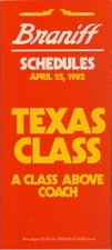 Braniff International Airways system timetable 4/25/82 [308BN] Buy 4+ save 25%