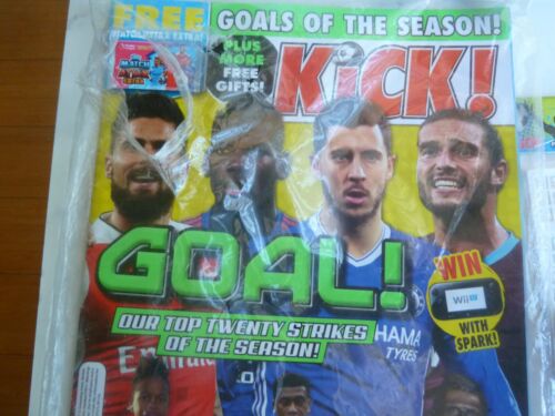 NEW KICK! UK SOCCER FOOTBALL ISSUE #142 MAGAZINE FREE TOYS KICK ! FOOTY MAG FIFA - Picture 2 of 12