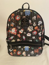 RARE Disney The Nightmare Before Christmas Mini Backpack Loungefly Jack Sally
