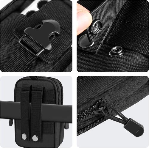Universal Tactical Military Molle Cell Phone Holster Pouch Waist Pack Belt Bag - Picture 9 of 16