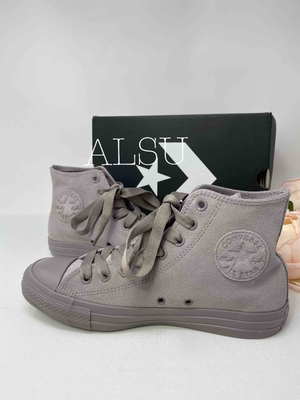 grey suede high top converse