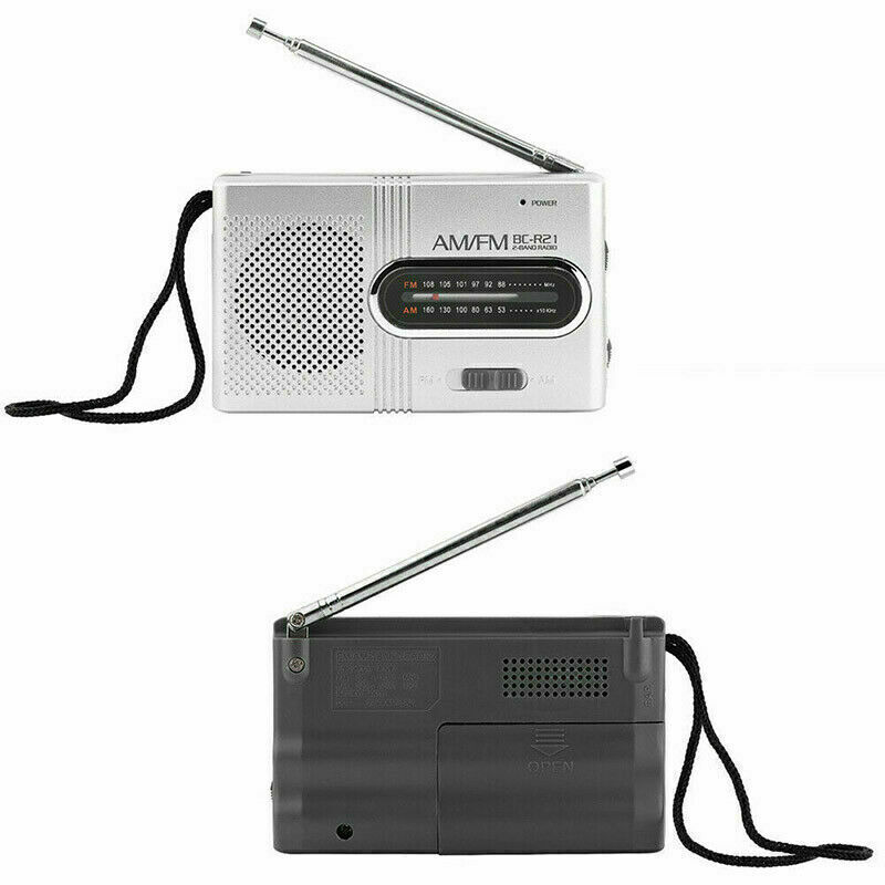 Portable Mini Pocket Travel AM FM Radio Battery Powered Builtin
