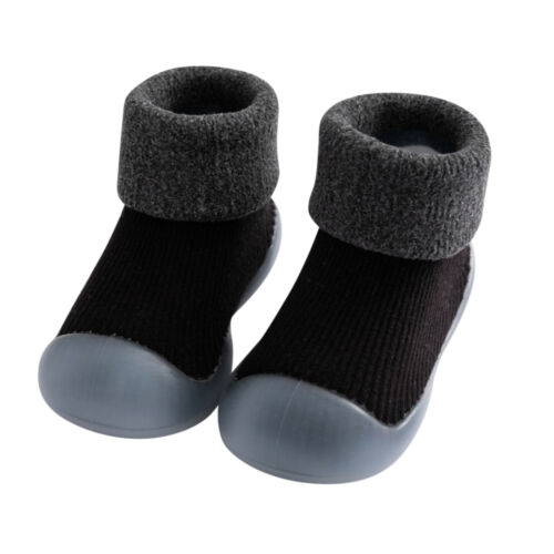 Kinder Baby Mädchen Jungen Kleinkind Anti-Rutsch Hausschuhe Socken Winter Warm Baumwolle Schuhe - Bild 4 von 18