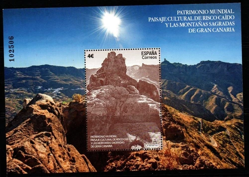 ESPAÑA SGMS5437 2020 PATRIMONIO MUNDIAL RISCO CAIDO Y LAS MONTAÑAS SAGRADAS MNH