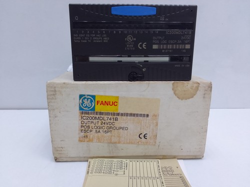GE IC200MDL741B OUTPUT 24VDC POS LOGIC GROUPED ESCP 5A 16PT