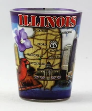 ILLINOIS STATE COLLAGE  SHOT GLASS RTP
