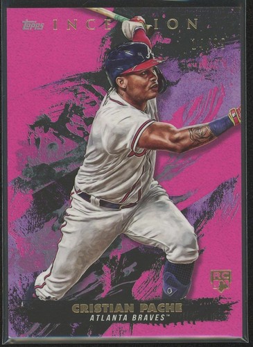 Cristian Pache 2021 Inception Magenta 14 99 RC ROOKIE 63 BRAVES 