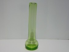 Hand Blown Green Glass Bud Vase