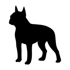 Boston Terrier Vinyl Decal Car Window Laptop Boston Bull Terrier Dog Sticker