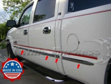 99-06 Silverado/Sierra Crew Cab 6.5' Short Bed Flat Body Side Molding Trim 1.5"