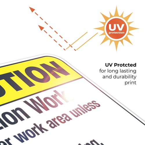 Renovation Work Do Not Enter Work Area Sign, ANSI Caution Sign, (SI-5408) - 第 7/87 張圖片