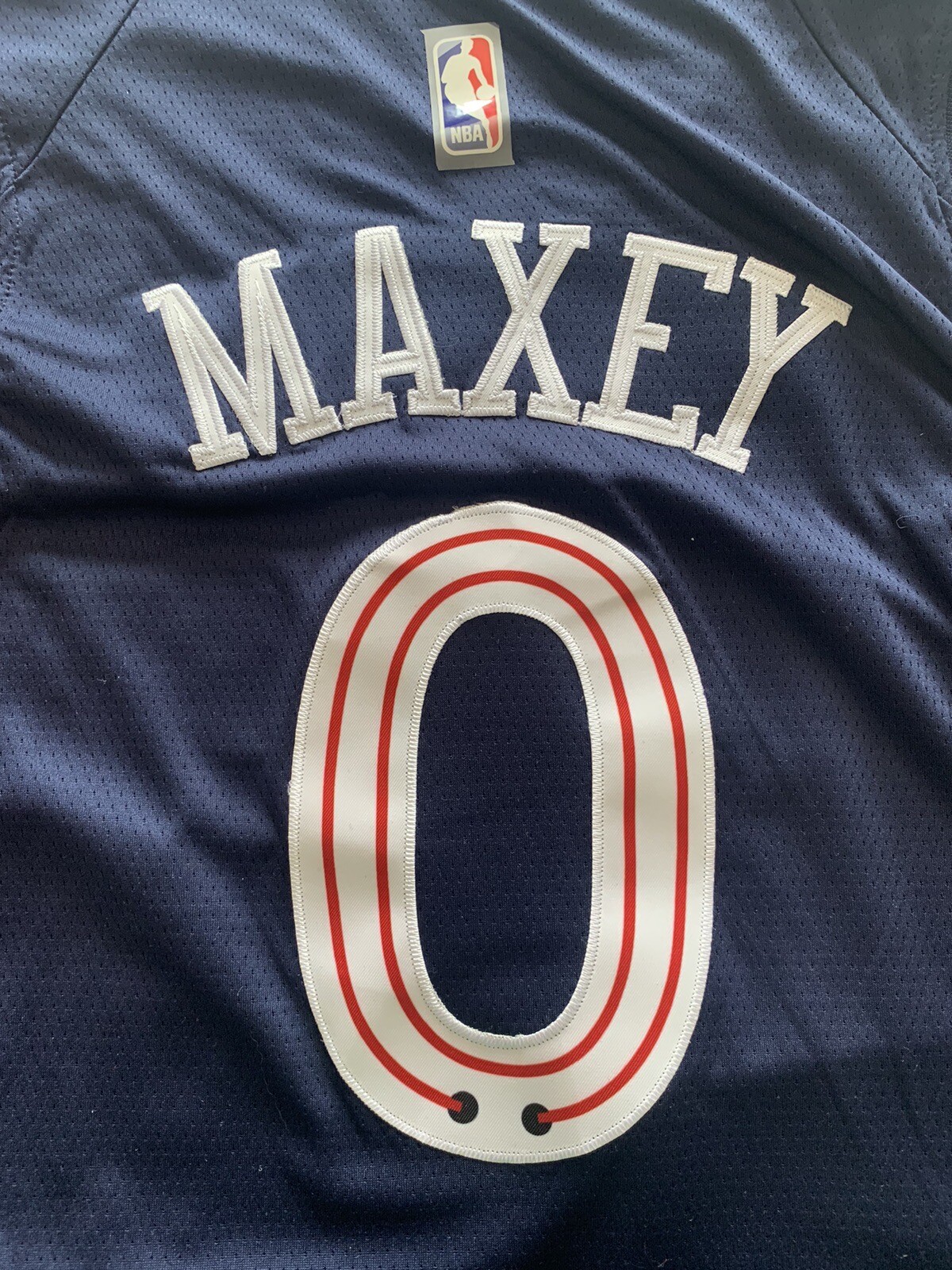 NWT Nike Tyrese Maxey Philadelphia 76ers City Of Brotherly Love Jersey