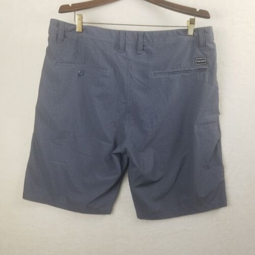 Volcom graue Bermuda Freizeitshorts für Herren Größe 36 flache Vorderseite neu ohne Etikett feuchtigkeitsableitender Stoff - Bild 2 von 15