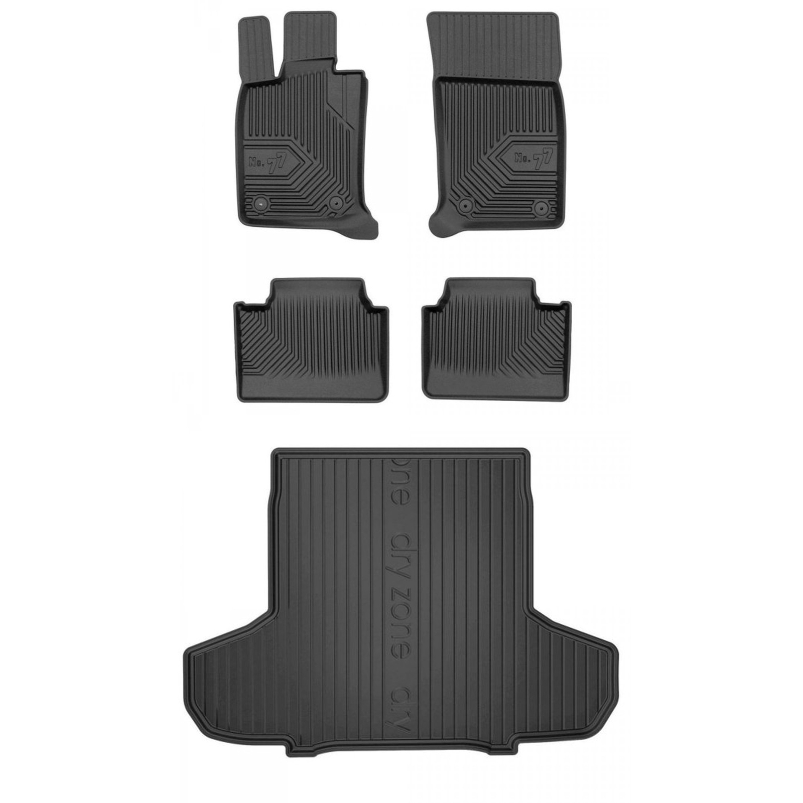 Tapis de sol Frogum en TPE imperméable avec bac de coffre pour Porsche Panamera II