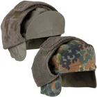 Genuine German Army Bundeswehr Warm Faux-Fur Winter Pile Hat Field Cap Ear Flaps