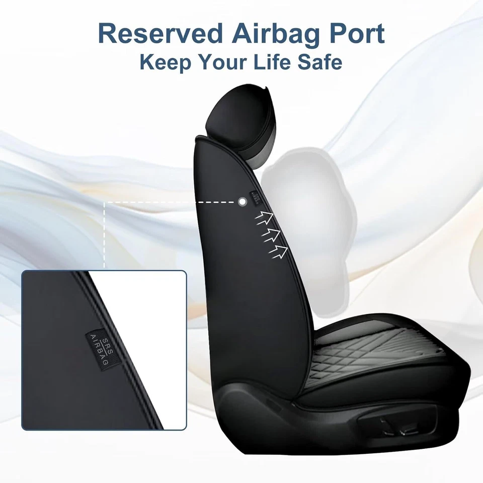 Front and Rear Protector Pad Fit For Cadillac STS 2005-2011 Car 5-Seat Covers - Imagem 2 de 4