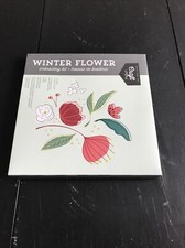 New Sealed Craft Crush Winter Flower Embroidery Kit Christmas Gift